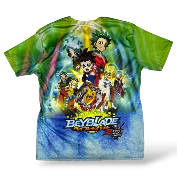 Blue Green and White BeyBlade Tie-Dye T-Shirt
A1 - Picture 2 of 7